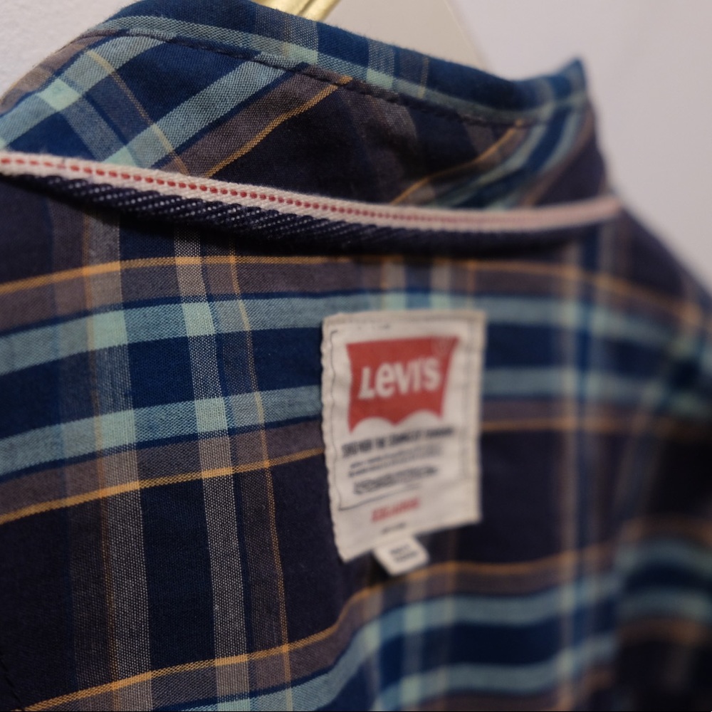 Levis’s Selvedge Button Up Plaid XXL Shirt